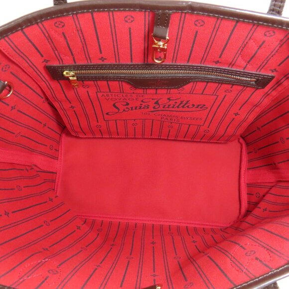 LOUIS VUITTON Brown Damier Neverfull MM Tote Bag - Picture 5 of 11